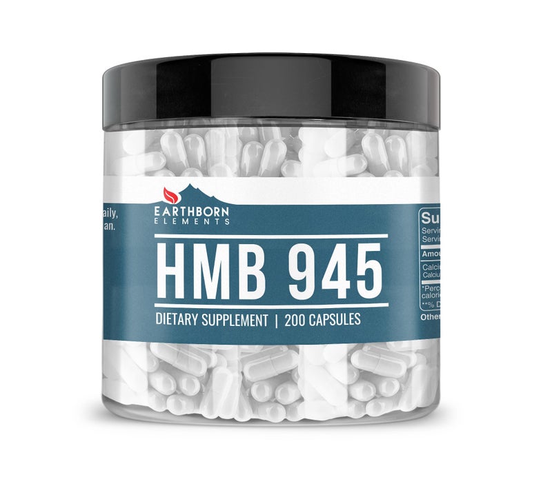 Earthborn Elements HMB Powder 200 Capsules Pure Undiluted No Additives