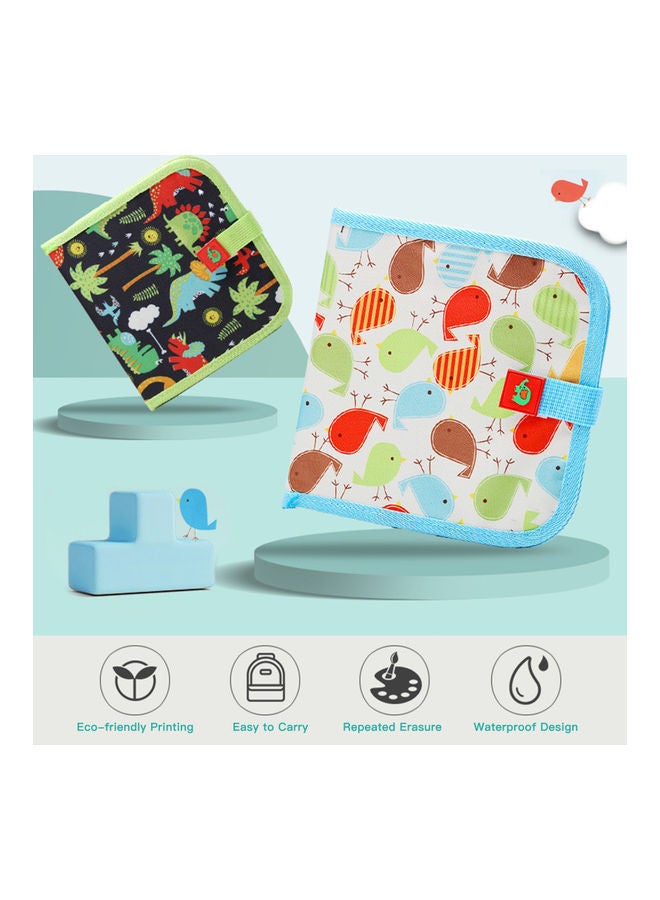 نيبمينينت لوح رسم قابلة للمسح مكونة من 10 صفحات مع 6 أقلام تلوين متعدد الألوان - Image 4