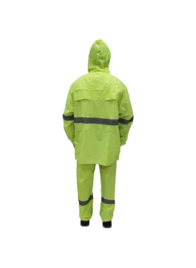 WORKMAN DW08 2 Line Strips Waterproof Rain Suit for Men & Women – Full-Body Protection, Windproof, and Lightweight | Green | Size-4XL - pzsku/ZD4DEFB6F1F02C6B3C363Z/45/_/1733208371/a8060809-9faf-45b8-af7a-379e00278b0e