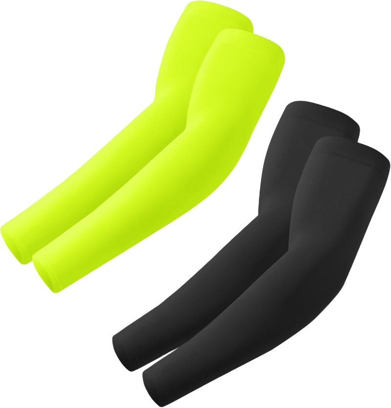 Fuinloth UV Protection Cooling Arm Sleeves with Sports Compression for Men and Women - Image 1