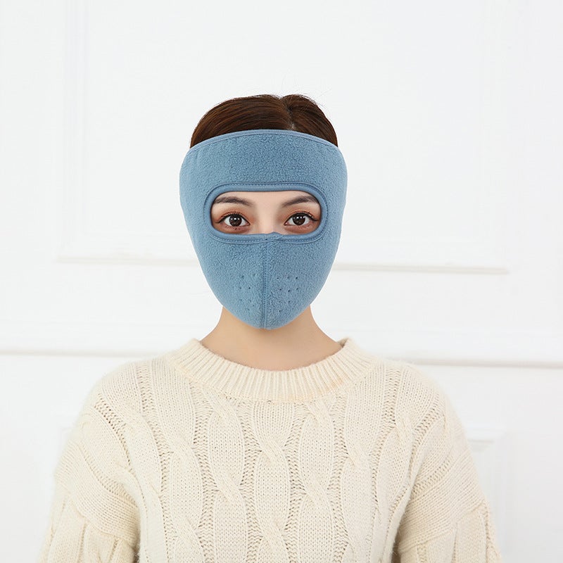 Warm Mask Female Male Neck Protection Windproof Headgear Hat Outdoor Riding Face Protection Cold Wind Full Face Mask - Image 1