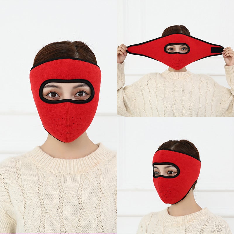 Warm Mask Female Male Neck Protection Windproof Headgear Hat Outdoor Riding Face Protection Cold Wind Full Face Mask - Image 3