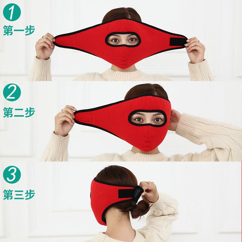 Warm Mask Female Male Neck Protection Windproof Headgear Hat Outdoor Riding Face Protection Cold Wind Full Face Mask - Image 4