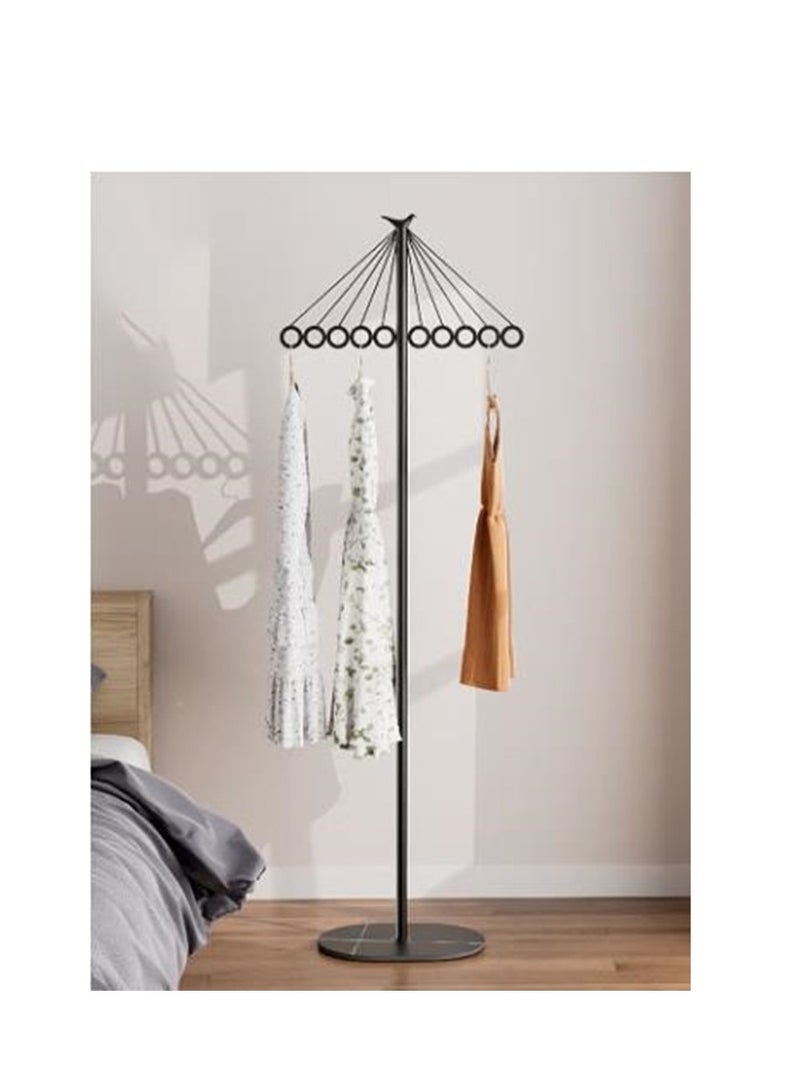 Golden Coat Rack Freestanding Clothes Stand Garment Rack Clothes Rack Metal Coat Racks Hanger Stand Clothes Rail Stand Clothes Hanger Organizer with Marble Base for Hanging Clothes, Hats, Bags - Image 1