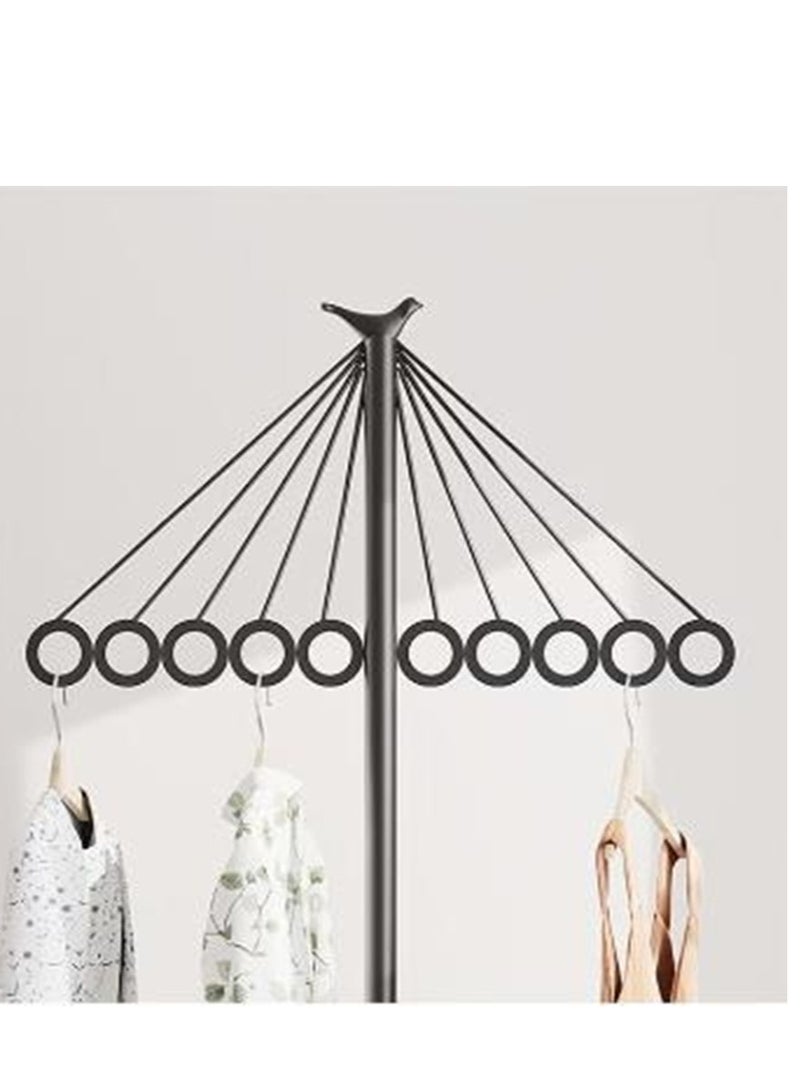 Golden Coat Rack Freestanding Clothes Stand Garment Rack Clothes Rack Metal Coat Racks Hanger Stand Clothes Rail Stand Clothes Hanger Organizer with Marble Base for Hanging Clothes, Hats, Bags - Image 5