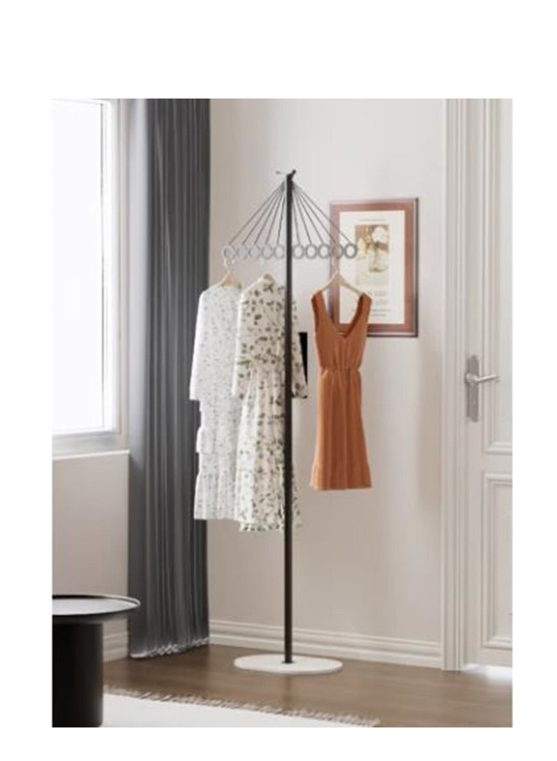 Golden Coat Rack Freestanding Clothes Stand Garment Rack Clothes Rack Metal Coat Racks Hanger Stand Clothes Rail Stand Clothes Hanger Organizer with Marble Base for Hanging Clothes, Hats, Bags - Image 4