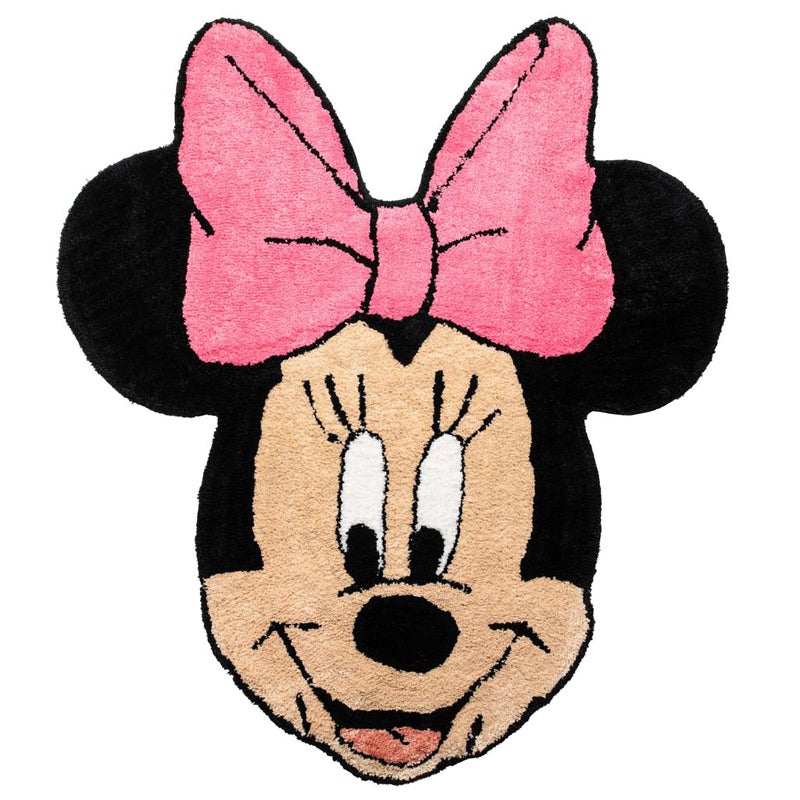 Jay Franco Disney Minnie Mouse Plush Fluffy Accent Rug - 4 x 3 ft Area Rug for Kids Bedroom or Living Room Decor - Image 1