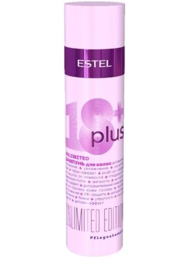 ESTEL 18 Plus Shampoo | Daily Shampoo with 18 Benefits | Gentle Cleansing and Strengthening for All Hair Types | 250ml