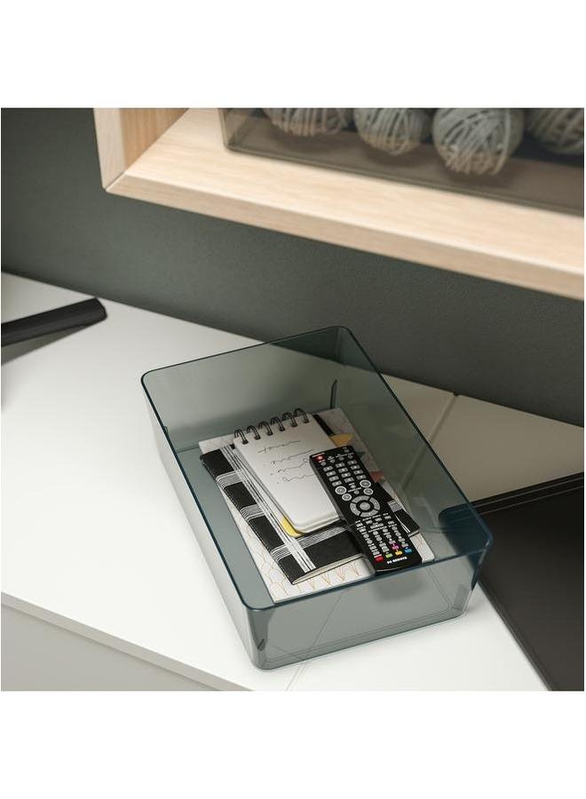 erorex Box With Lid Transparent Black 18X26X8 Cm - Image 3