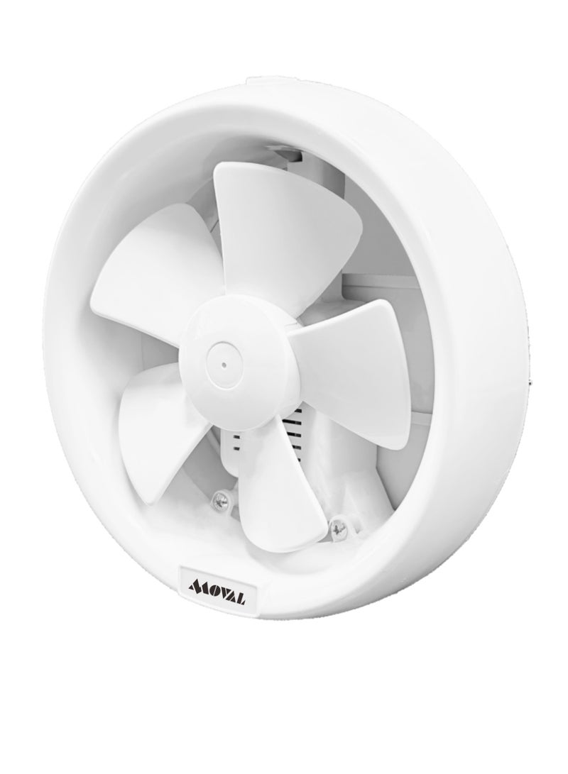 Moval 150mm Wall Exhaust Fan 1800RPM Low Noise 44dBA Kitchen, Bathroom 6Y Warranty