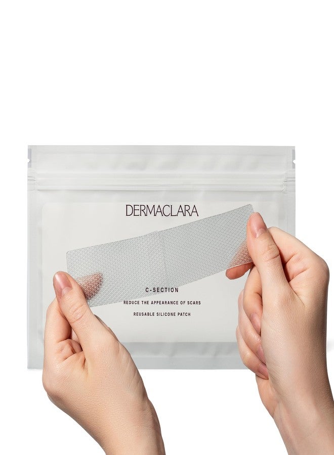 Dermaclara C-Section Scar Patch - Pregnancy Stretch Mark Prevention & Removal, C Section Cover Up Belly Scar Sheet, Maternity Skincare, Mom to Be Silicone Gel Pad, Reusable up to 30 Times - 1 Patch - Image 1