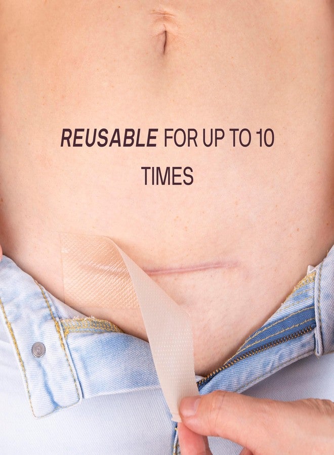 Dermaclara C-Section Scar Patch - Pregnancy Stretch Mark Prevention & Removal, C Section Cover Up Belly Scar Sheet, Maternity Skincare, Mom to Be Silicone Gel Pad, Reusable up to 30 Times - 1 Patch - Image 4