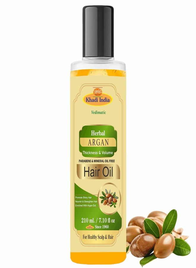Vedimatic Argan Hair Oil, with the Goodness of Olive oil & Sunflower Oil, for Dry & Frizzy Hairs 200ml with khadi india logo unit affliated under PMEGP. - Image 1