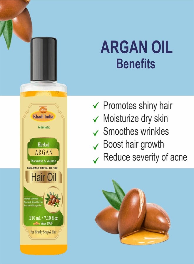 Vedimatic Argan Hair Oil, with the Goodness of Olive oil & Sunflower Oil, for Dry & Frizzy Hairs 200ml with khadi india logo unit affliated under PMEGP. - Image 2