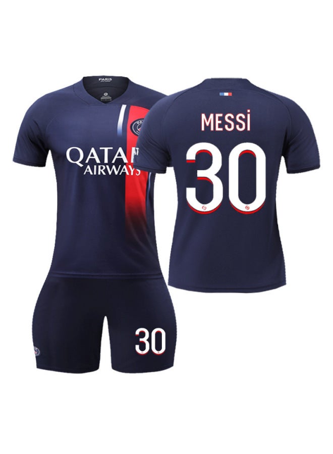 2324 Paris Messi No. 30 Jersey Mancheng No. 9 Emperor No. 10 Li Yade Barcelona No. 9 Kidsren's Football Jersey