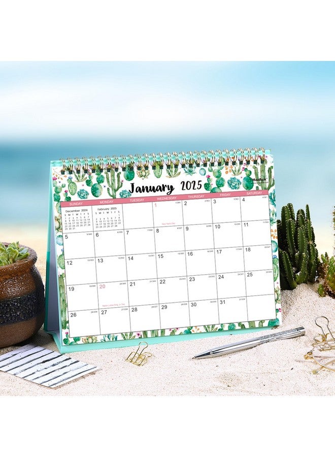 MaaIbok 2025 Desk Calendar - Desk Calendar 2025 Standing Flip, January 2025 - December 2025, 10" X 8.3", Desktop Calendar 2025 With Memo Pages, Holidays & Large Blocks - Image 2