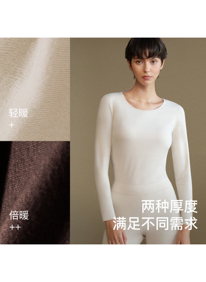 Ubras Down Technology Wool Base Layer Thermal Set Women's Autumn Warm Long Johns Lightweight Warm Black
