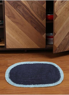 Status Contract Microfiber Soft and Super Absorbent Door Mat- (Blue), 38 x 58 Cm  - Image 1
