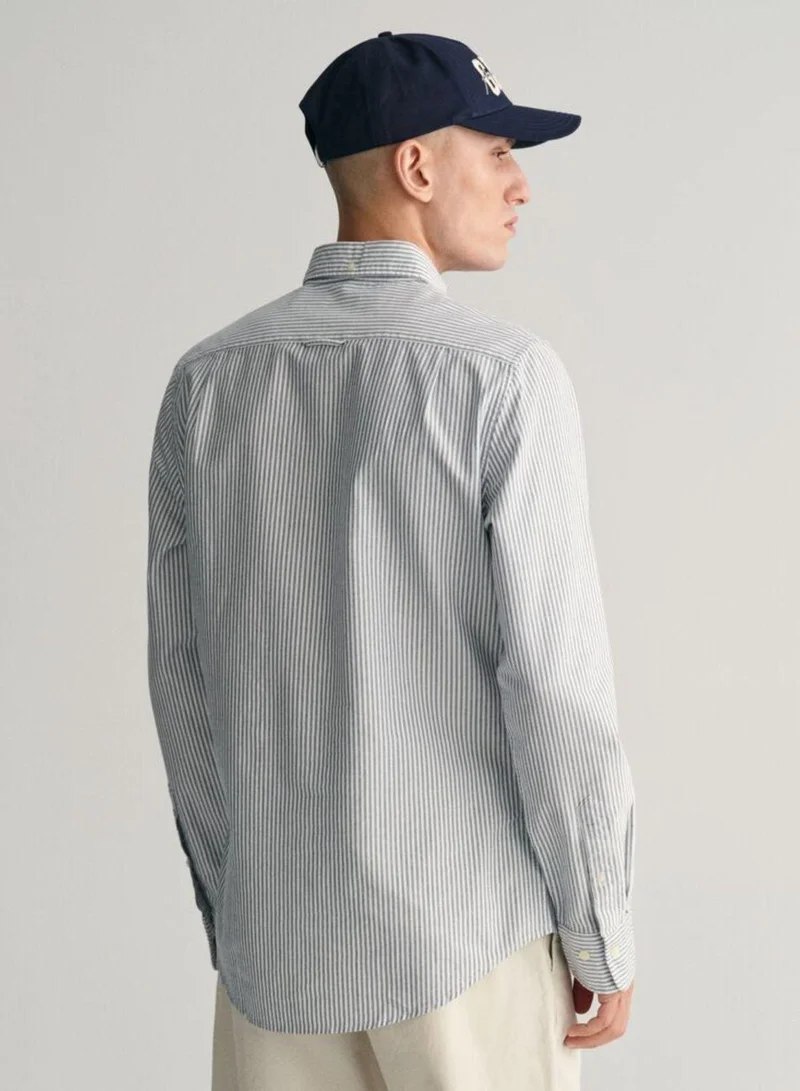GANT  Gant Slim Fit Banker Stripe Classic Oxford Shirt for Men | Best Price UAE