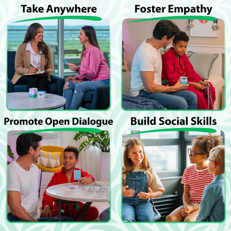 TALKING POINT CARDS 200 Safe, Trauma-Informed Conversation Starter Cards for Stronger Families - Build Support, Trust and Connection While Promoting A Sense of Safety - Parents Adults Children's Therapy Icebreaker Game - Image 5