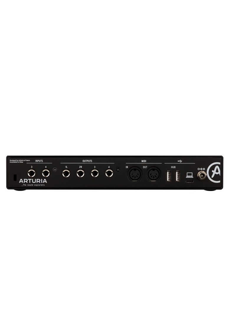 Arturia - Arturia MiniFuse 4 Portable 4x4 USB Type-C Audio/MIDI Interface Black - Image 1