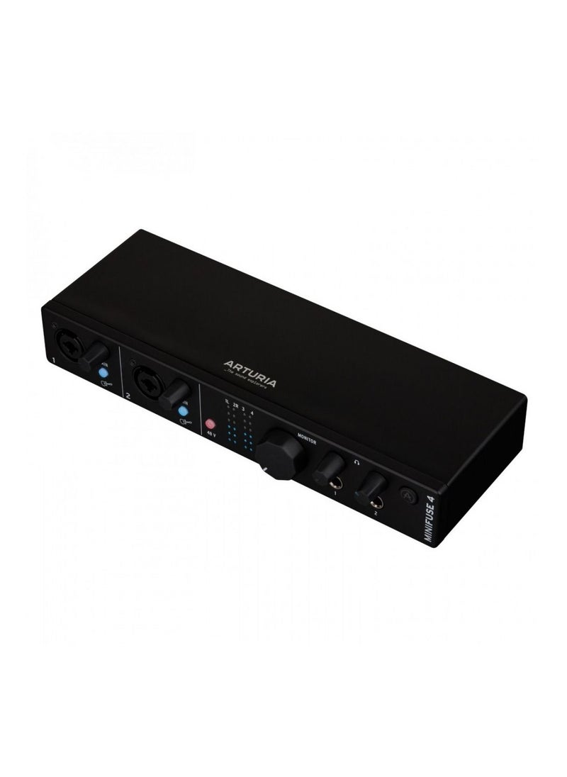Arturia - Arturia MiniFuse 4 Portable 4x4 USB Type-C Audio/MIDI Interface Black - Image 1