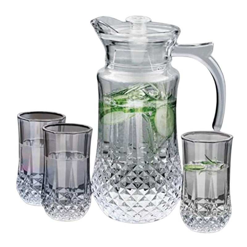 SkyKey Tableware Serving Crystal Desire Lemon Set Pack of 7 Transparent - Image 1