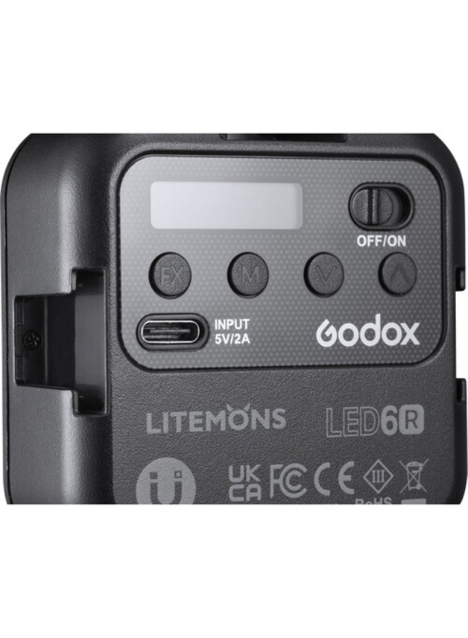 Godox Litemons RGB Pocket-Size LED Video Light (RGB & 3200 to 6500K) - Image 5