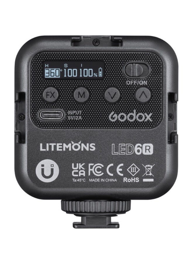 Godox Litemons RGB Pocket-Size LED Video Light (RGB & 3200 to 6500K) - Image 4