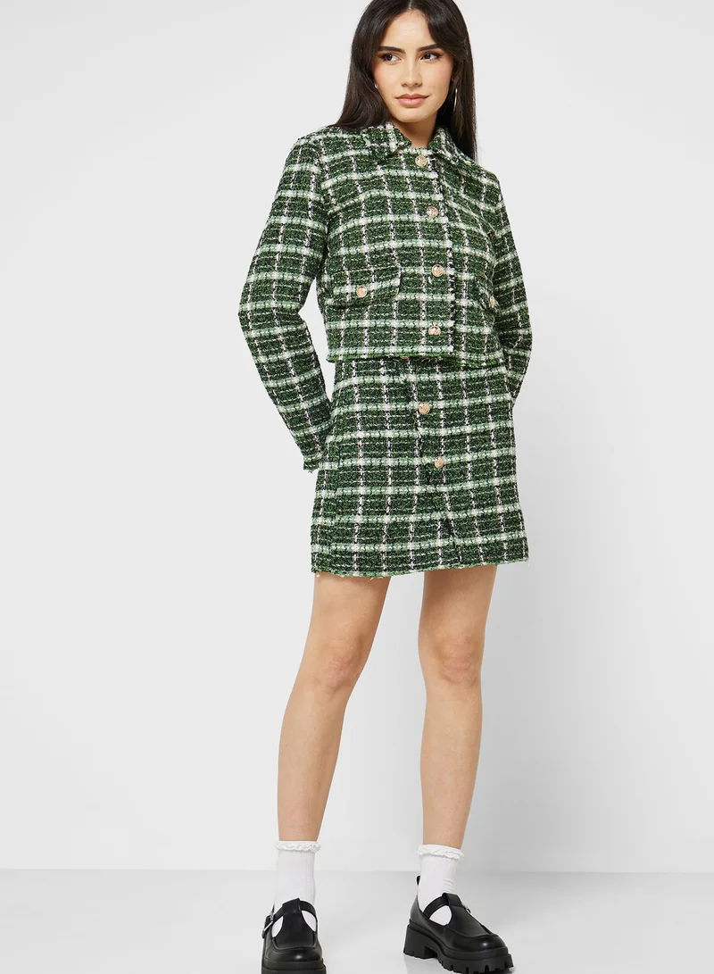 ONLY Checked Mini Skirt