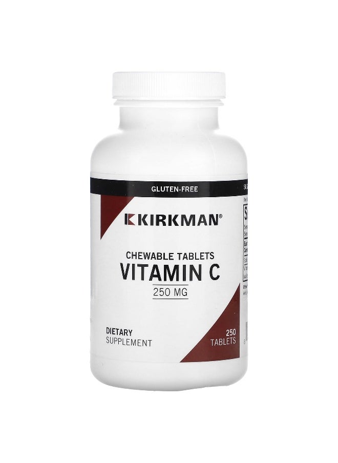 Kirkman Labs Kirkman Labs, Chewable Vitamin C, 250 mg, 250 Tablets  - Image 1
