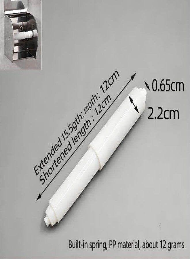 Tiosen Toilet Paper Holder, Toilet Paper Holder Roller Spindle Replacement Rod Plastic, Roller Replacement Plastic Spring Loaded - Image 5