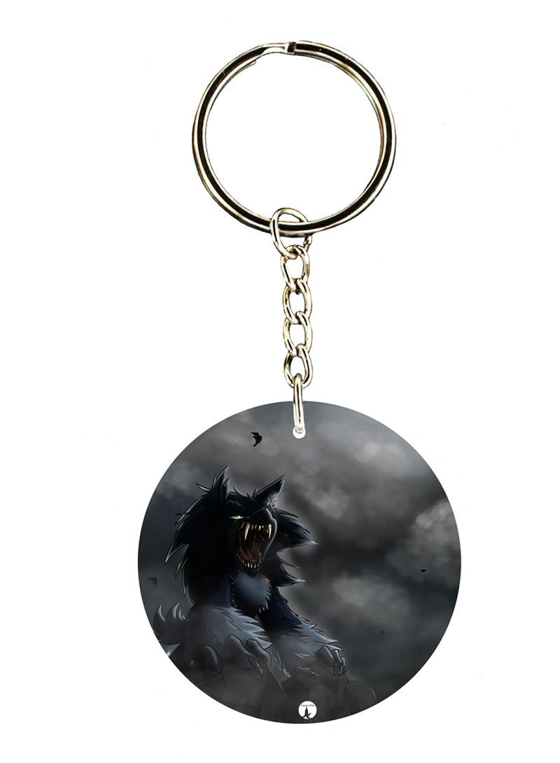 Keychain Of The Video Game Sonic ( 2 Sides)