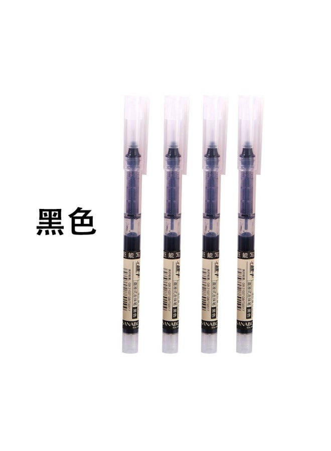 HELPS Straight Liquid Ball Pen Creative Stationery Student Signature Pen Gel Pen Quick-drying 0.5mm Red And Black Needle Pen - Image 1