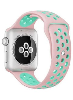 Nike Sport Silicone Strap For Apple Watch Band Bracelet Pink / Green