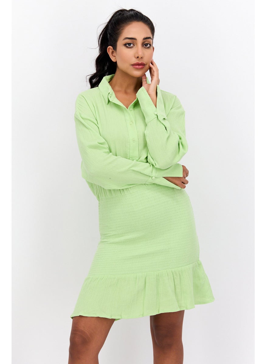 Women Solid Mini Dress, Light Green - pzsku/ZD4E0100B79C0EEED9121Z/45/_/1737642426/7c8c045b-4c51-4080-9f47-126ecd525fe4