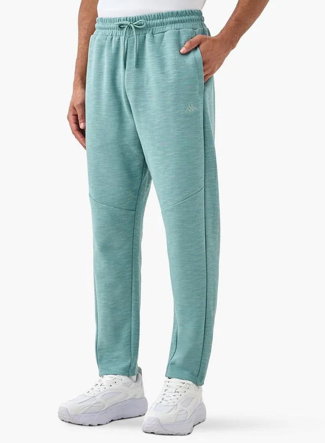 Kappa Kappa Embroidered Joggers with Drawstring Closure and Pockets