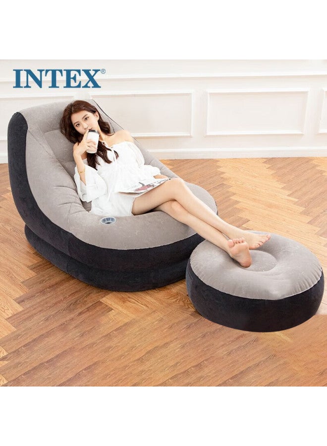 Intex 68564 Inflatable Sofa Set, Lazy Sofa, Tatami Inflatable Chair, Car-mounted Single Folding Lounge Chair - Image 1