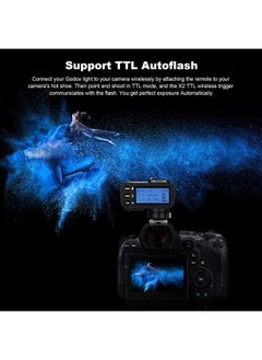 Godox X2T-C E-TTL II 2.4G HSS 1/8000s Wireless Flash Remote Trigger Transmitter Compatible for Canon EOS Camera,Bluetooth Support,Larger Display(Godox X1T Upgrade Version)