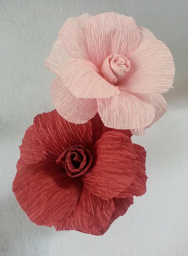 3A Featuretail Tricolor 8ft Length/20in Width Crepe Paper Roll/Wrinkled Paper for Flower Making, Bouquet Wrapping and Craft (Yellow-Red-Pink, 3 Roll - 1 Color Each) - Image 2