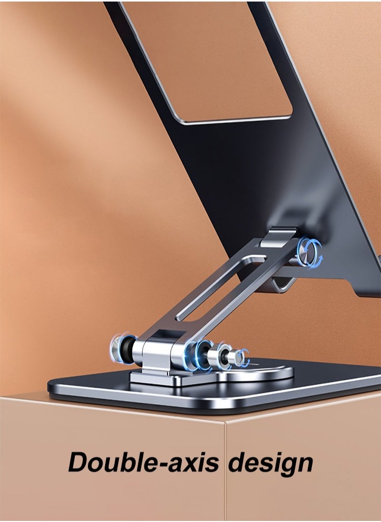 HouDeOS Metal iPad Stand Foldable Tablet Stand iPad Holder Stand Adjustable Mobile Phone Holder for iPad Pro 2021 iPad Air 4 iPad mini iPhone 14/14 Plus/14 Pro/14 Pro Max/13 Pro Max Samsung Galaxy Tab S7  - Image 5