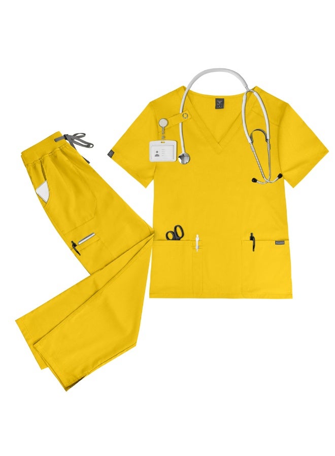 NIBEMINENT Hospital Accessories Beauty Costume High-Quality Scrubs Women Surgical Scrubs Set Clinical Scrubs Set - Image 1