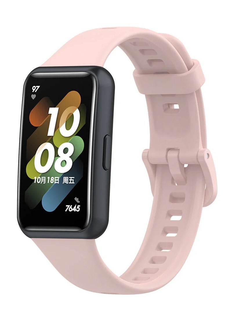 Soft Honor Band 6 Silicone Strap for Honor 6 Monochrome Replacement Mesh Soft Sports - Pink - Image 1