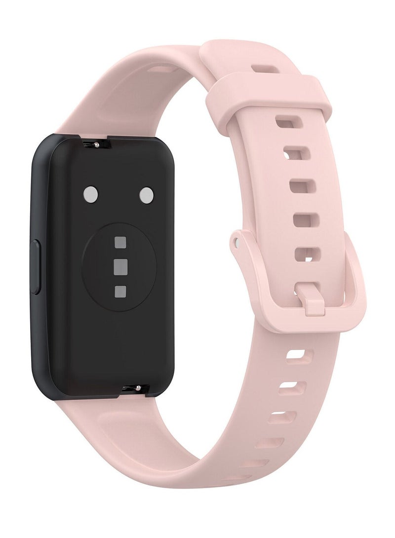 Soft Honor Band 6 Silicone Strap for Honor 6 Monochrome Replacement Mesh Soft Sports - Pink - Image 2