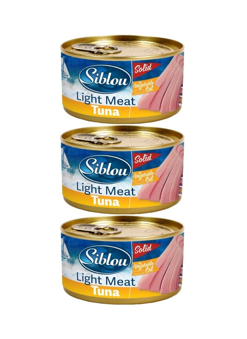 Siblou Light Tuna In Vegetable Oil 3 x 160g  - Image 2