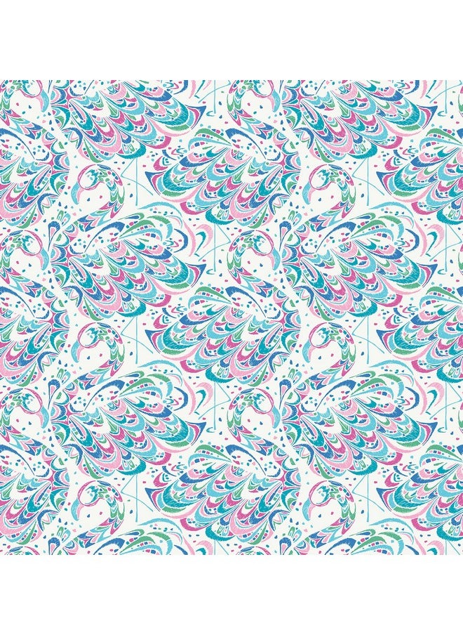NuWallpaper Nus4327 Flamingo Peel & Stick Wallpaper Fuschia Aqua  - Image 1