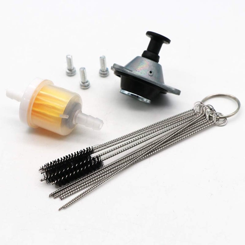 KIPA Carburetor Primer Diaphragm Cover with Carbon Dirt Jet Cleaner Tool Kit for Arctic Cat and Suzuki ATVs - Image 2