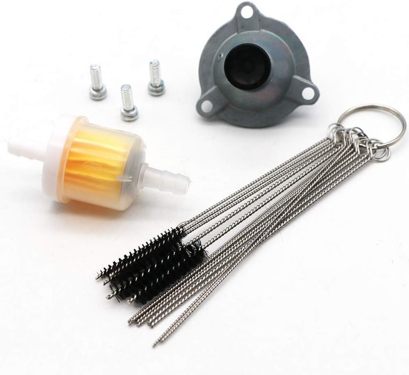 KIPA Carburetor Primer Diaphragm Cover with Carbon Dirt Jet Cleaner Tool Kit for Arctic Cat and Suzuki ATVs - Image 3