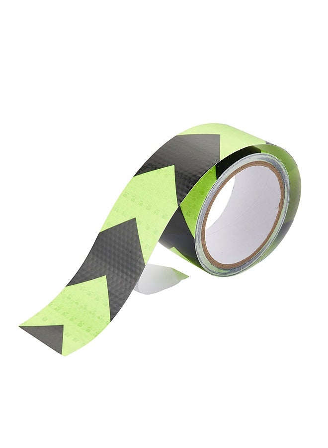 LAWAZIM Snail Reflective Safety Tape - 1 Piece, 5cm×5m (2inx16.4ft), Neon Yellow-Green/Black - High Visibility Arrow Pattern Waterproof Self-Adhesive Safety Marking Tape for Indoor & Outdoor Use - Image 5