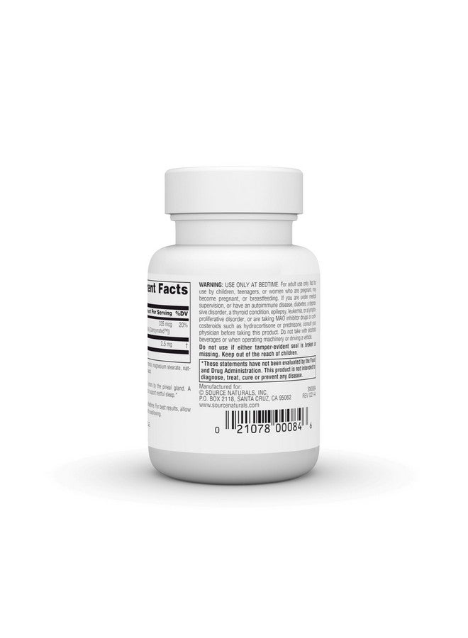 Source Naturals Melatonin, Helps Promote Sleep* 2.5 mg - 60 Peppermint Flavored Lozenges - Image 3